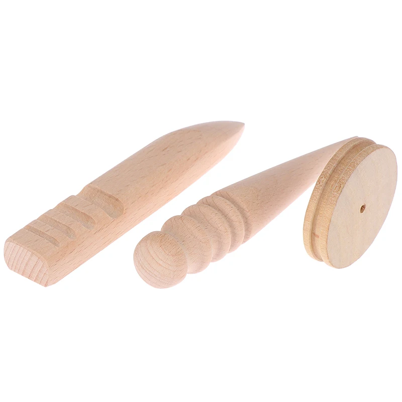 1/3 шт. деревянные кожаного изделия круглые края дождевика ремесло кожа край Slicking