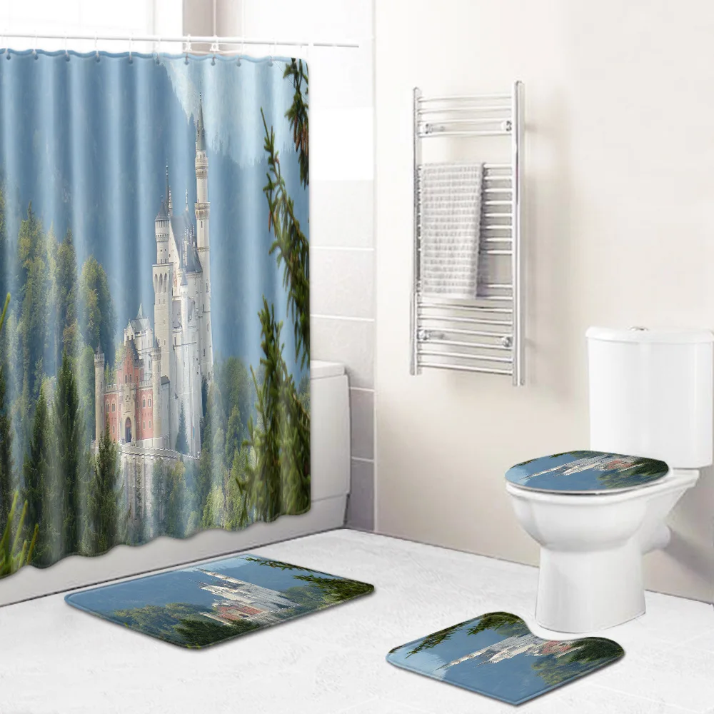 Kopen Badkamer Antislip Mat Douchegordijn Combinatie Tapijt Badkamer Tapijt Set Badmat