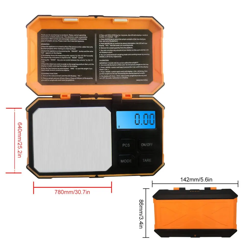 

New Mini Precision pocket Digital Scales jewelry weight Balance Gram Electronic Scales LCD Screen Surface Scale Electronic Scale