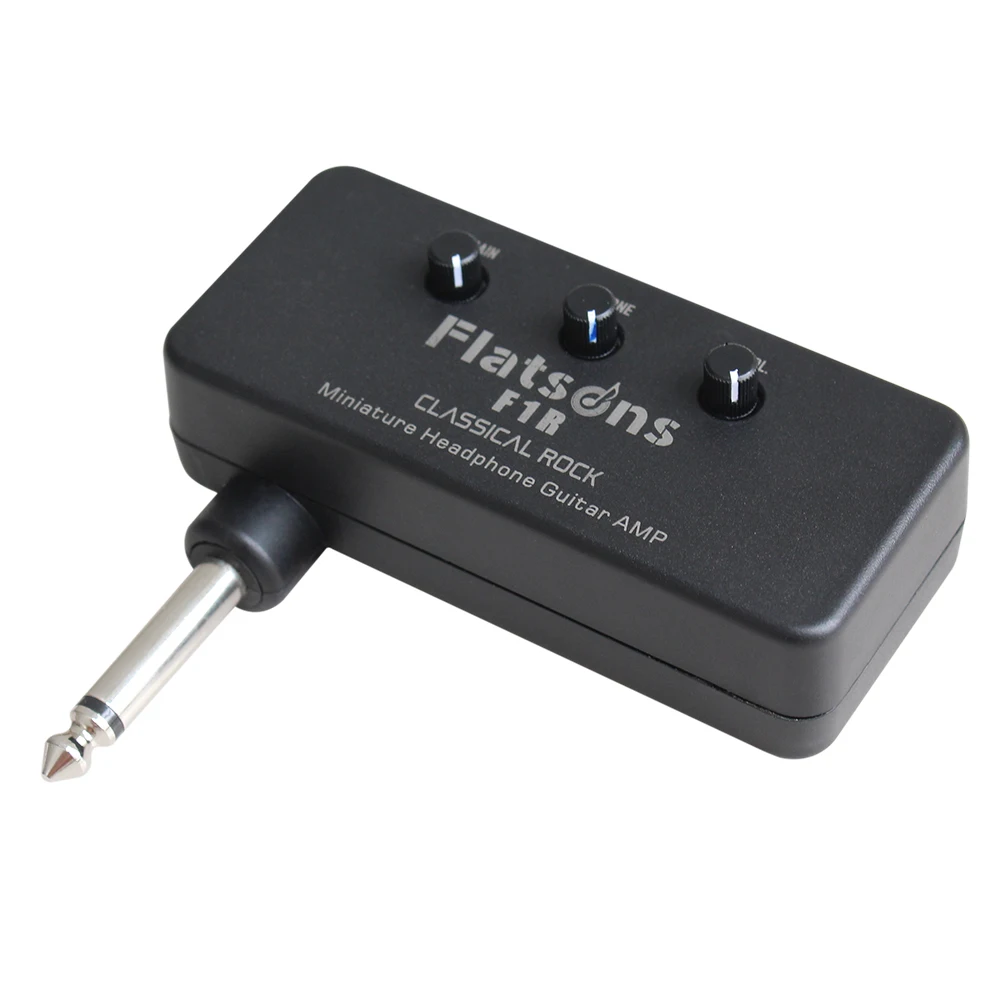 

Flatsons F1R Mini Headphone Guitar Amp Amplifier with 3.5mm Headphone Jack AUX Input Plug-and-Play Guitar Headphone Amplifier