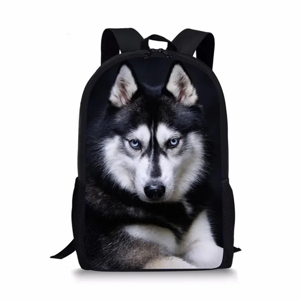 Рюкзак с забавной 3D собакой для мальчиков и девочек, дорожный рюкзак для ноутбука, рюкзак для подростков, сумка через плечо для учеников сре...
