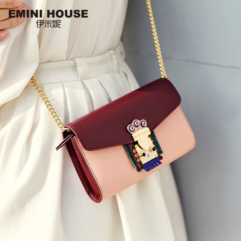 Сумка мессенджер Женская на цепочке из спилковой кожи|chain bag|crossbody bags for womenbags women |