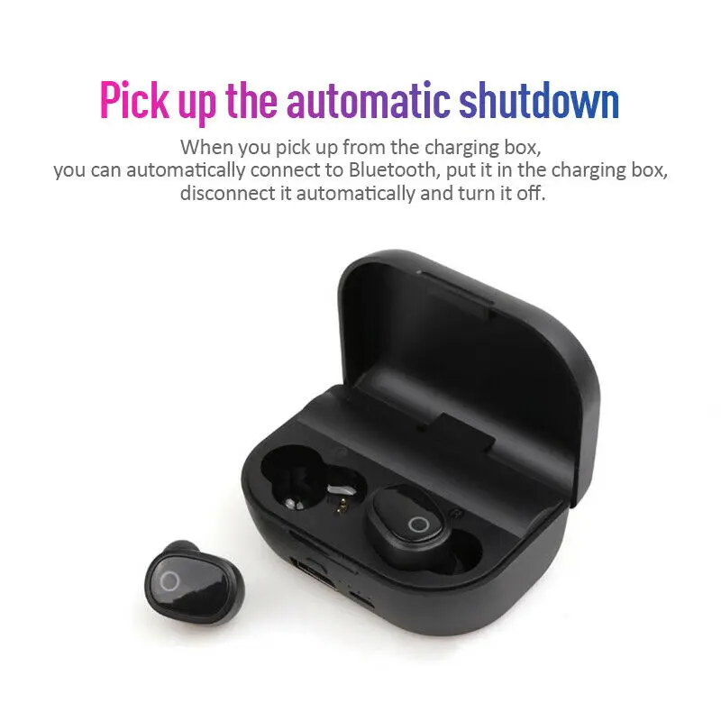 Bluetooth 5.0 True Wireless Earbuds Sports Headsets Noise Cancelling Headphones 2000MAH | Электроника