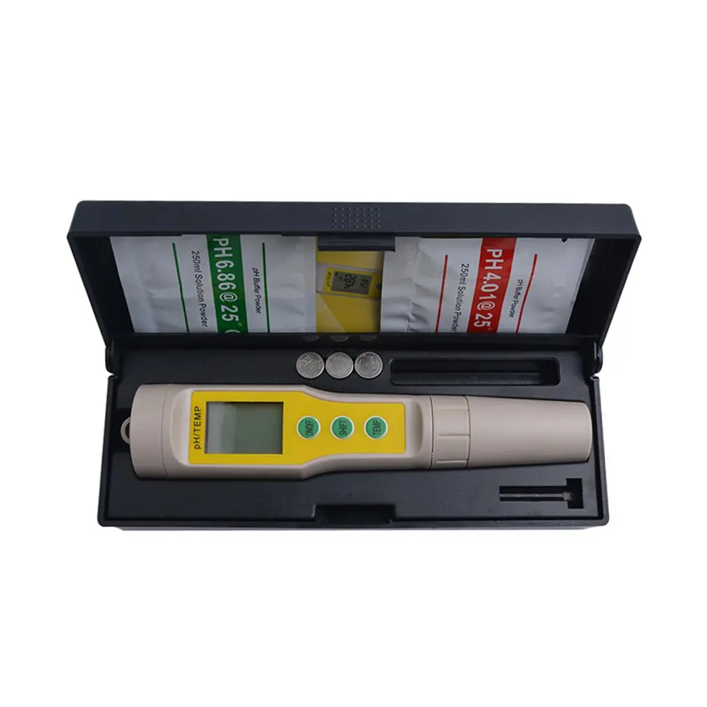 Портативный измеритель PH/температуры цифровой качества воды с ЖК экраном