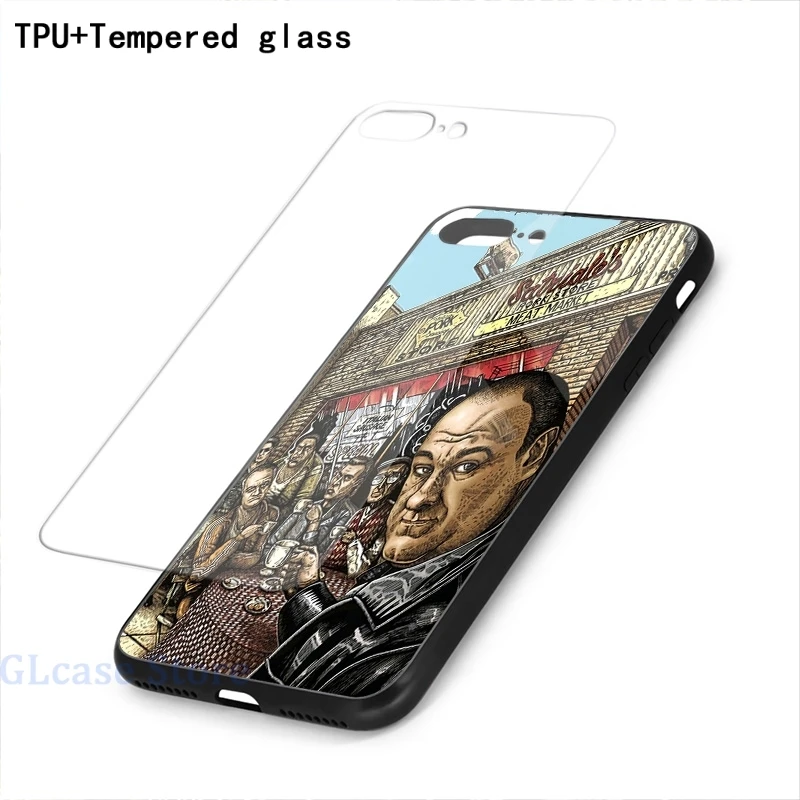 Чехол сопранос (5) для телефона iPhone 12 Pro 11 X XR XS Max 8 7 6 6s Plus 5s мягкая стеклянная задняя