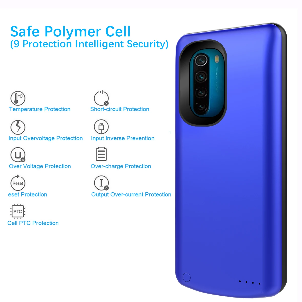 Для Xiaomi Redmi Note 8 6500 мА/ч чехол для зарядного устройства расширенный аккумулятор