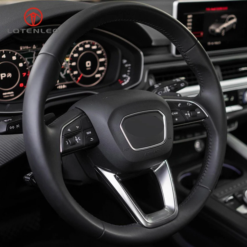 Задняя панель LQTENLEO из натуральной кожи для Audi A4 Allroad 2017 2018 Q3 Q8 2019 Q5 SQ5 Q7 2016 2019|Чехлы