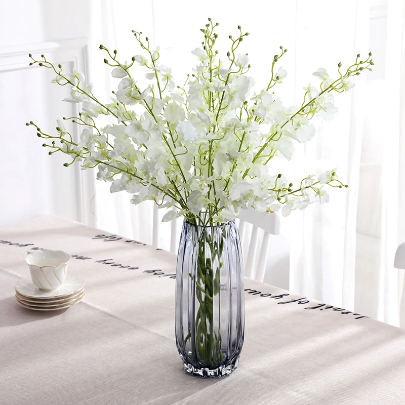 1 шт./лот 4 вилки натуральный латекс Искусственный Мотылек Орхидея Бабочка цветок