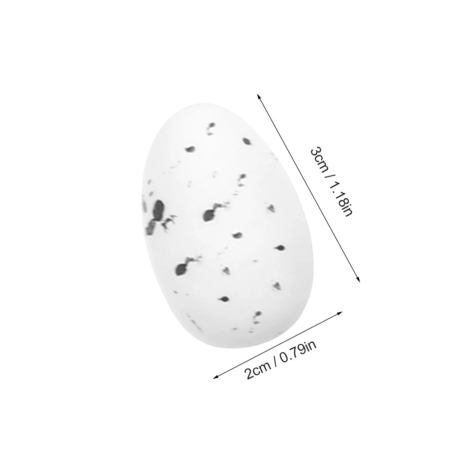 

10Pcs Simulation Colorful Plastic Easter-Eggs Bright PlasticEggs Decorations DIY Decorative color foam particle egg 2 x 3cm