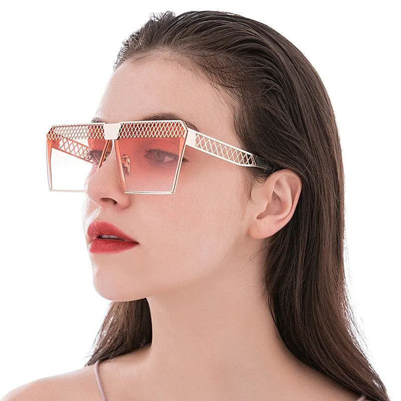 Новинка солнцезащитные очки без оправы для женщин и мужчин фирменный дизайн