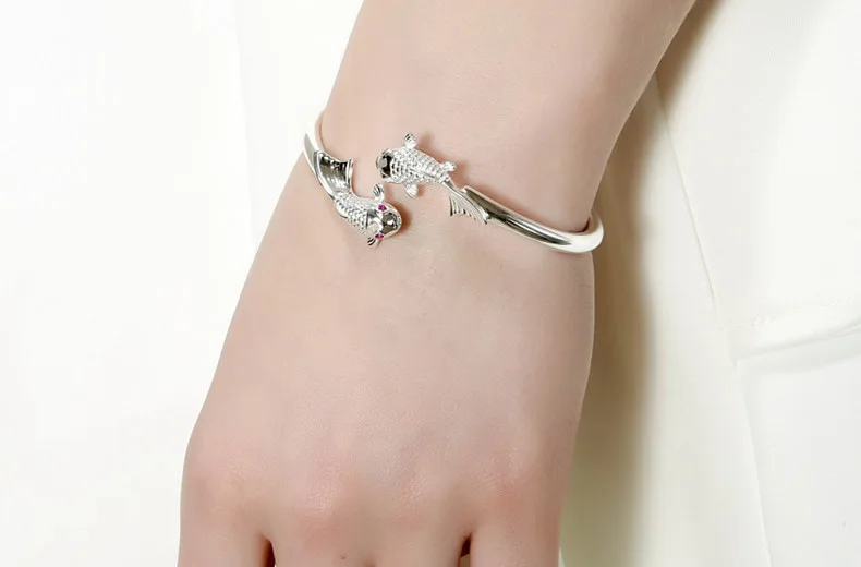 

Персонализированный браслет свободного размера (регулируемый) в виде золотой рыбки, карпа