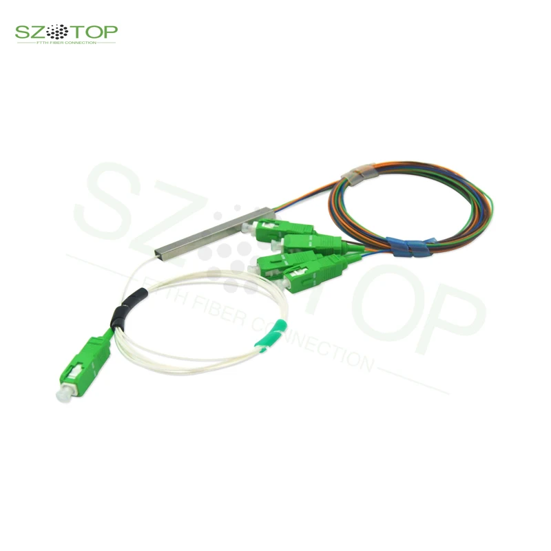 

PLC Fiber Optic Gpon Splitter FTTH Steel Tube type LGX optical 1x2 1x4 1x8 1x16 1x32 1x64 SC APC connector plug in splitter