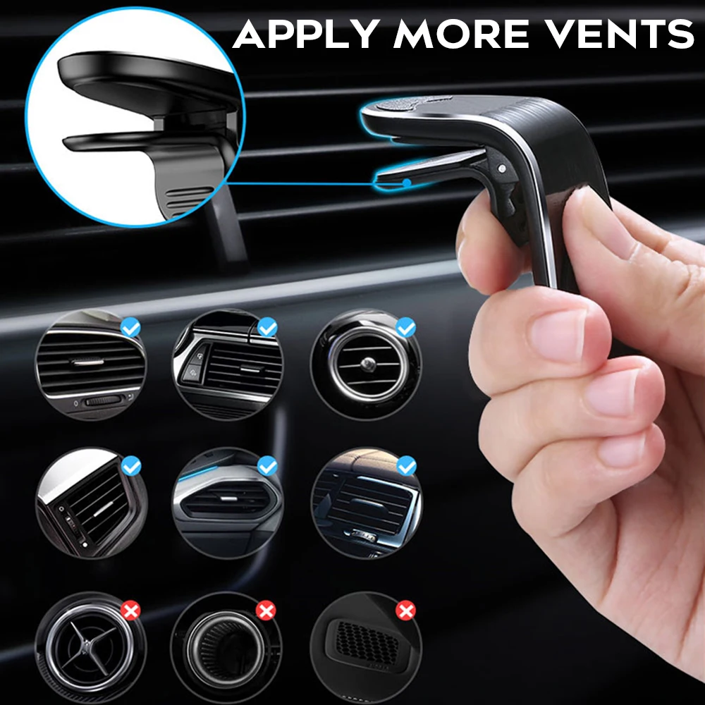 Магнитный Автомобильный кронштейн Nohon l образный держатель для телефона