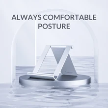 ORICO Desk Phone Stand Holder Universal Foldable Desktop Tablet Stand for iPhone Samsung Xiaomi iPad Tablet Metal Mount,LST-S2