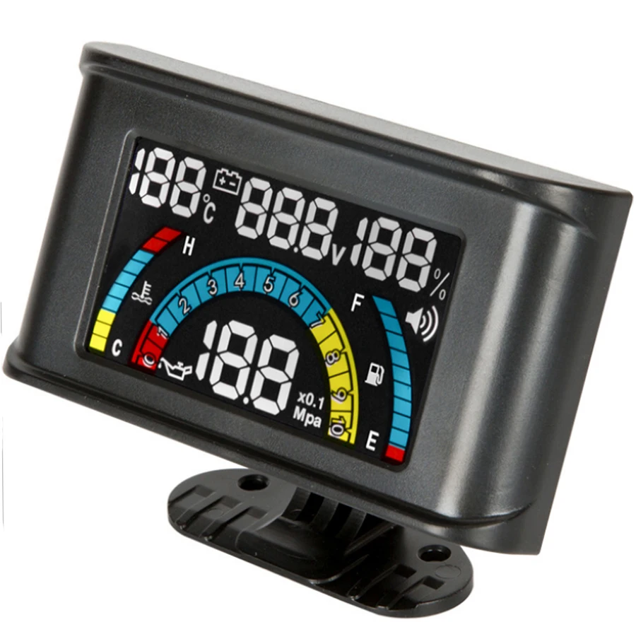 4 в 1 цветной ЖК экскаватор грузовик фонарь/вольтметр/Датчик температуры