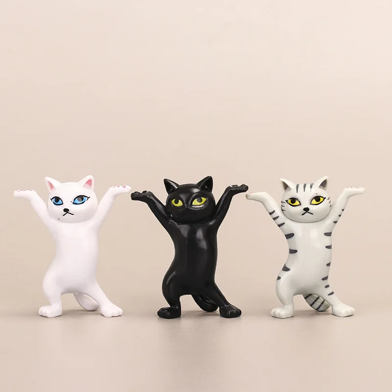 

5Pcs Anime Dancing Cat Pencil Holder Model Toy Cute DIY Creative Desktop Decoration Gadgets Cat Ornament Christmas Decorations