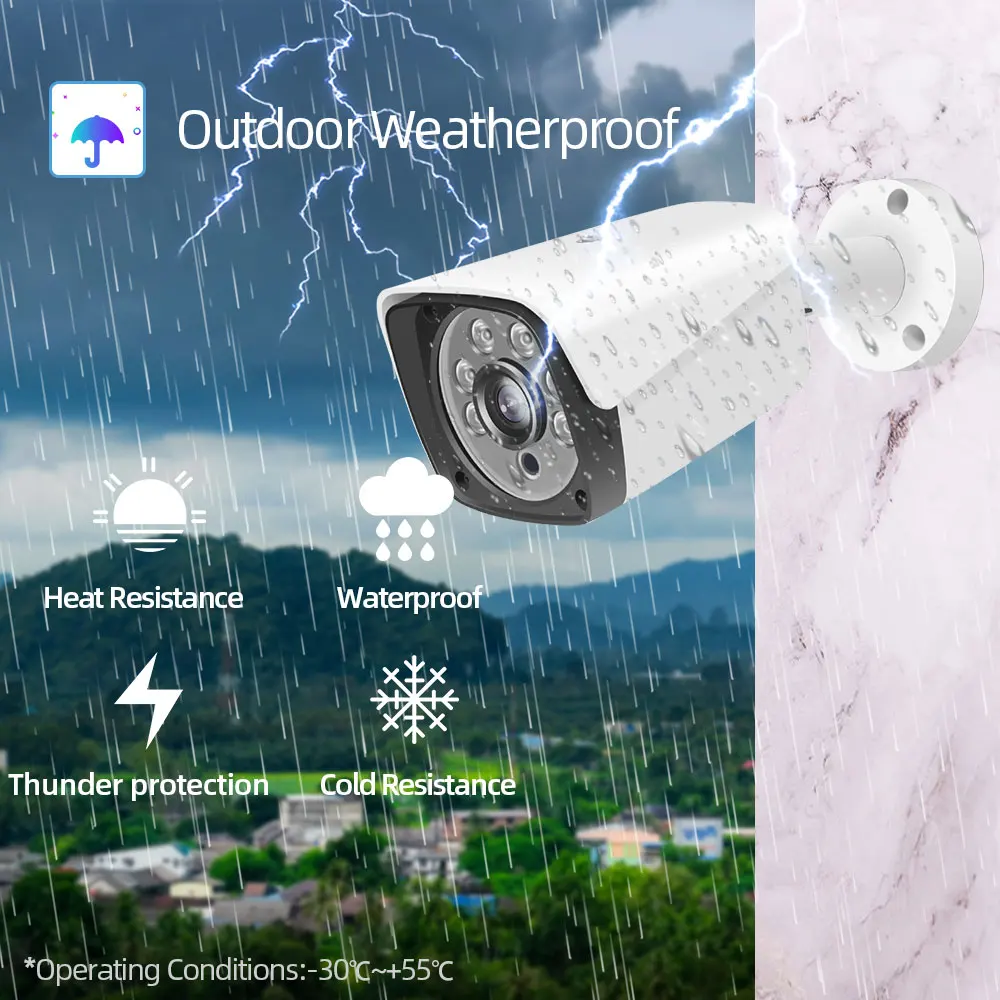 4K CCTV System NVR Kit 8MP Super Outdoor Motion Detection Security IP Camera Audio H.265+ 16CH POE NVR Video Surveillance set