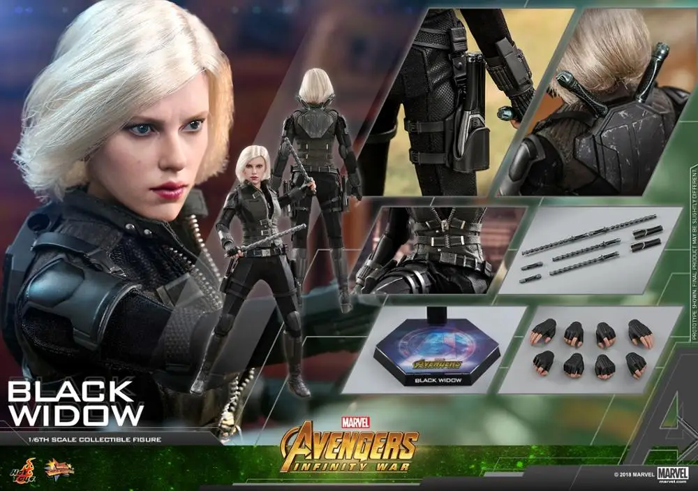 Горячие игрушки MMS460 Мстители 3: Бесконечная война черная Widow 6,0 Scarlett Johansson 1/6 фигурка