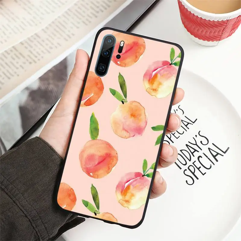

Peach Phone Case For Huawei P40 P20 P30 lite Pro P Smart 2019 Mate 40 20 10 Lite Pro Nova 5t