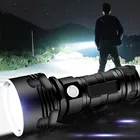 Мощный светодиодный фонарик XHP50 для занятий спортом на открытом воздухе, водонепроницаемый Ультраяркий фонарь с аккумулятором USB и зумом для велосипедов