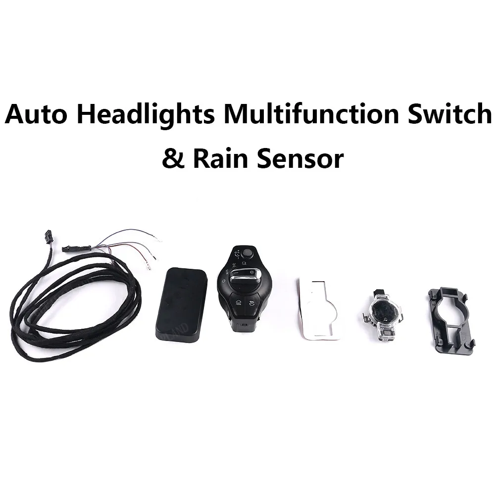 Auto Switch Sensors Хром авто фары многофункциональный переключатель дождя сенсор комплект для Audi Q5 A5 S5 A4 S4 Avant B8 8K0941531 как AK AR 8U0 955 559 C - Цвет: Auto Switch Sensors