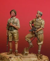 135 stand italian warrior 2 figures resin figure model kits miniature gk unassembly unpainted