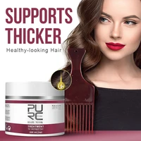 200ml keratin repairing hair mask with insert comb inverted mask fragrance nourishing repairing dry frizzy hair care ointment