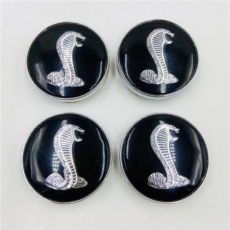 

4x 60mm Black Car Modified Universal For Shelby Wheel Hub Center Caps Hubcaps Cover emblem Auto Accessories