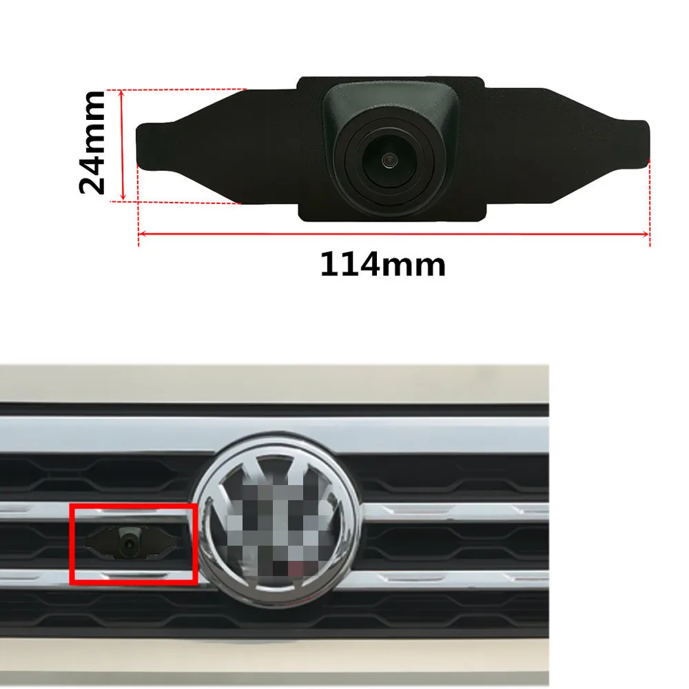 YIFOUM CCD Car Front View Parking Night Vision Positive Waterproof Logo Camera For Volkswagen VW Teramont Atlas X 2019 2020 2021