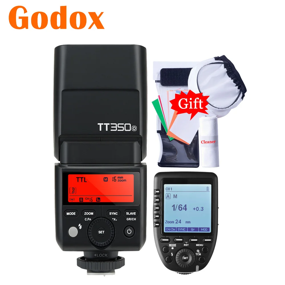 Godox Mini TT350O TT350 2 4G TTL GN36 HSS камера Вспышка Speedlite Xpro-O TCM передатчик триггер для Olympus Lumix |