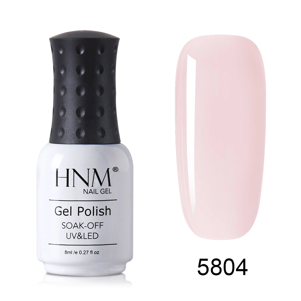 5804 HNM, новинка, 8 мл, французский обнаженный УФ светодиодный Гель-лак для ногтей Narl Art Soak Off, гибридный лак, лампа, полупостоянная краска, лаковая эмаль - Цвет: 5804