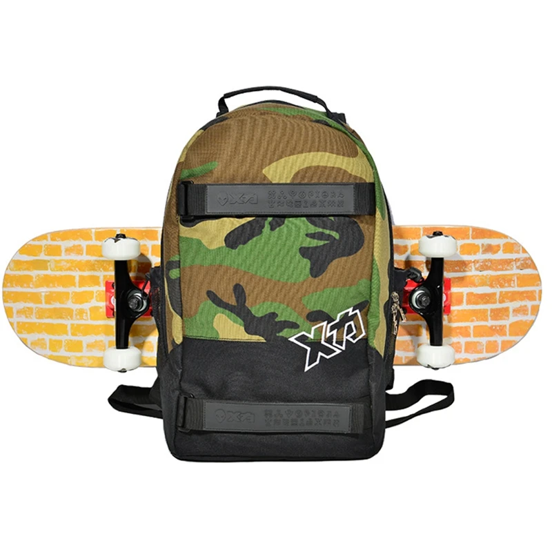 

MACKAR POPULAR SIMPLE Adults Skateboard Backpack 24in Big Fish Skateboard Bag Adjustable Shoulder Strap Backpack