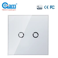 neo coolcam smart 2ch eu wall touch sensitive light switch home automation z wave wireless smart remote control light switch