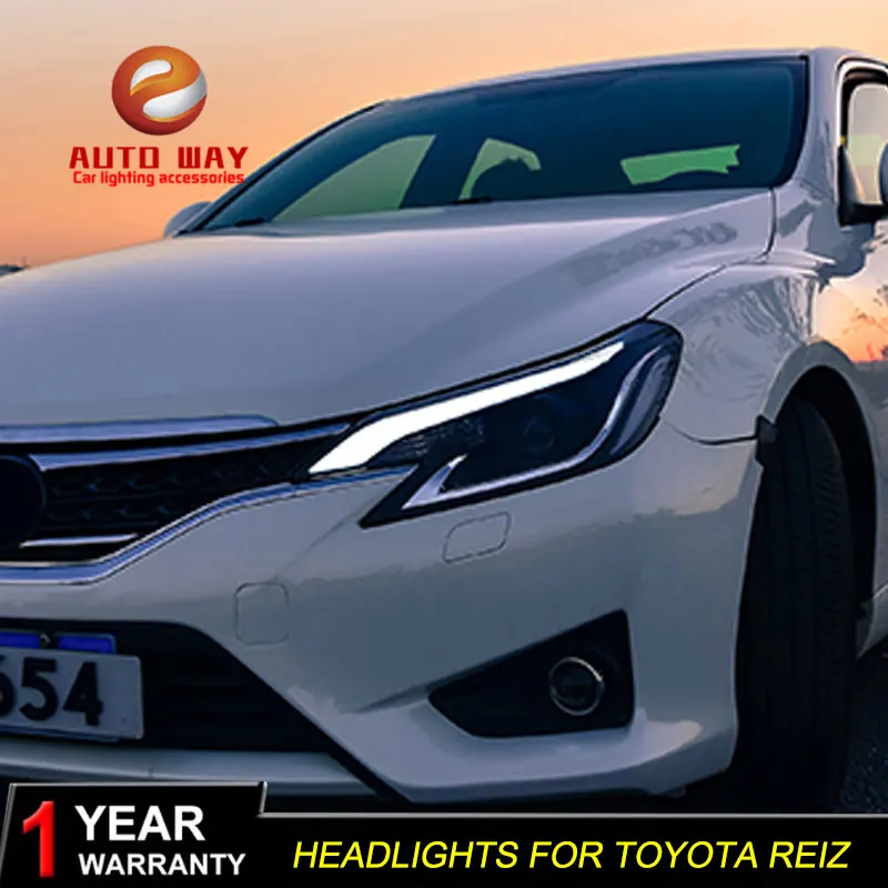 Автомобильный Стайлинг чехол для Toyota Reiz фары 2014-2016 Новый Mark X светодиодный Bi-Xenon