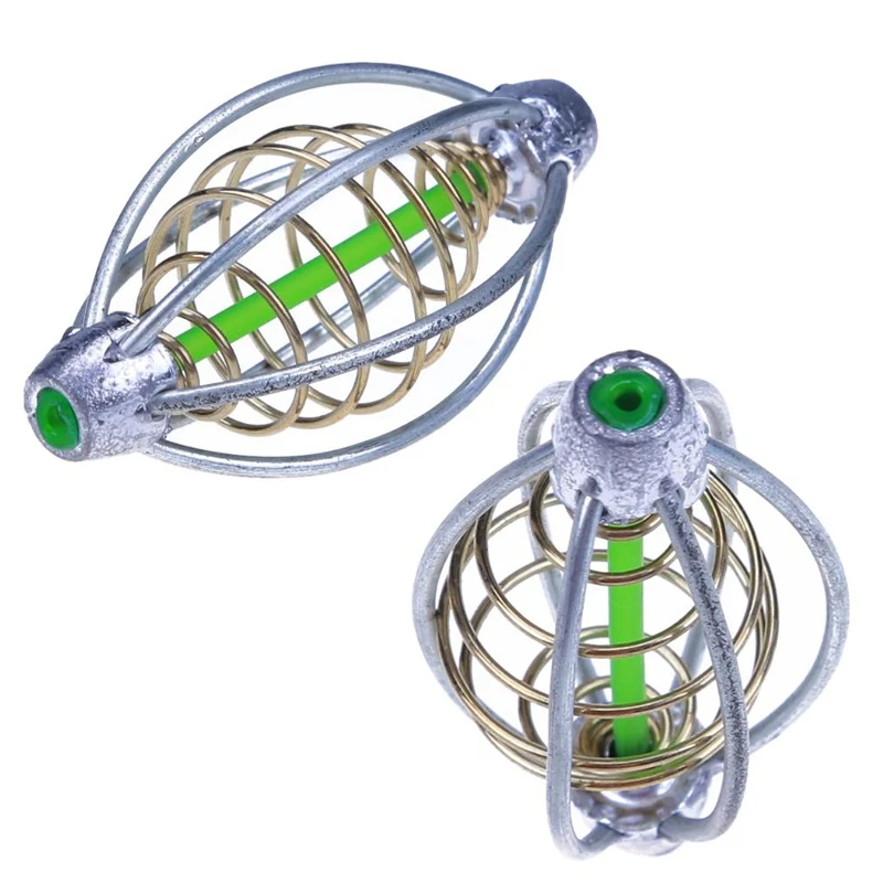 4 шт рыболовная клетка для приманки свинцовый грузик поворотный Весна + свинцово