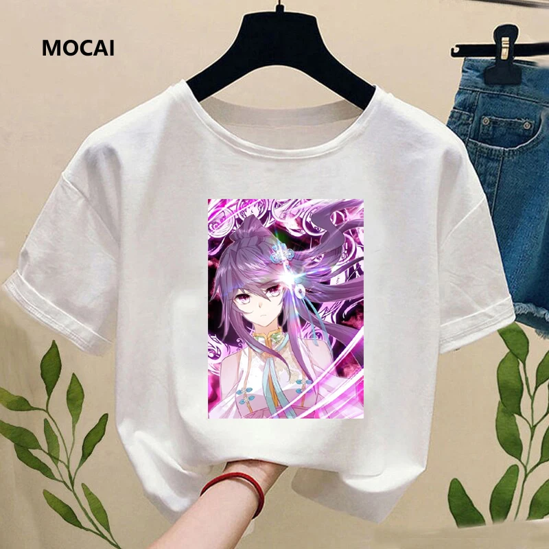 

Summer Chinese style animation Douro mainland cartoon graphic printed women's T-shirt students street lovers loose short sleeves