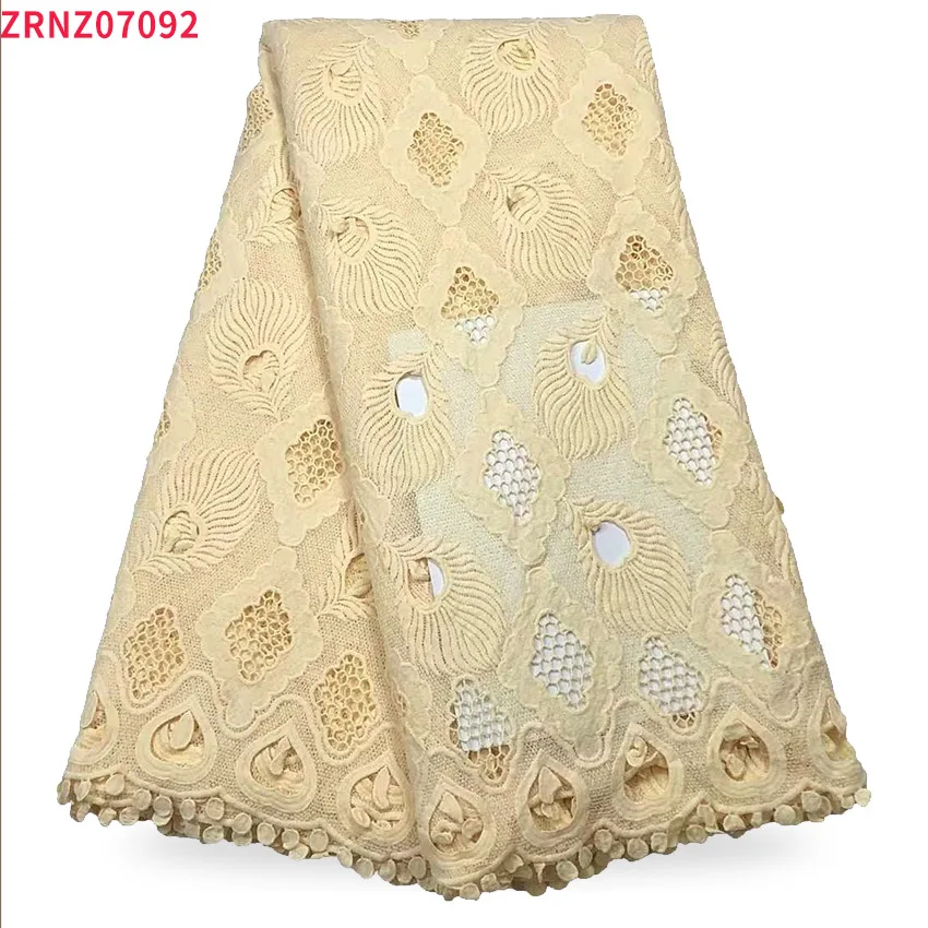 

2021 Высококачественная Водорастворимая кружевная вышивальная ткань с африканскими шипами, женское платье ZRNZ07092