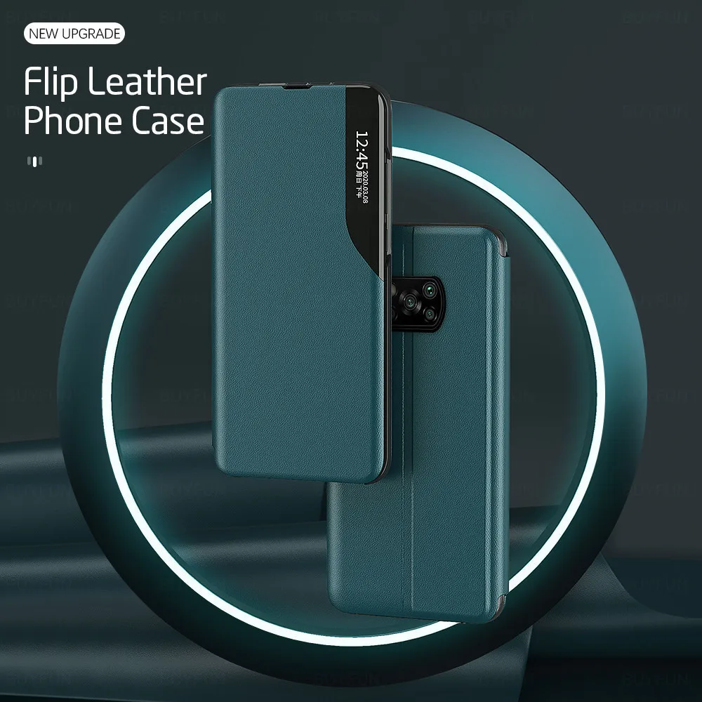 smart magnetic flip case for xiaomi poco x3 pro pocox3 x3pro xiomi pocco f3 m4 m3 5g x f 3 m 4 nfc stand book phone cover coque free global shipping