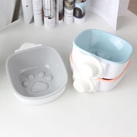 dog feeding food bowl automatic water drinking feeder hang on bowl for pet dog cat crate cage food water bowl animals hot