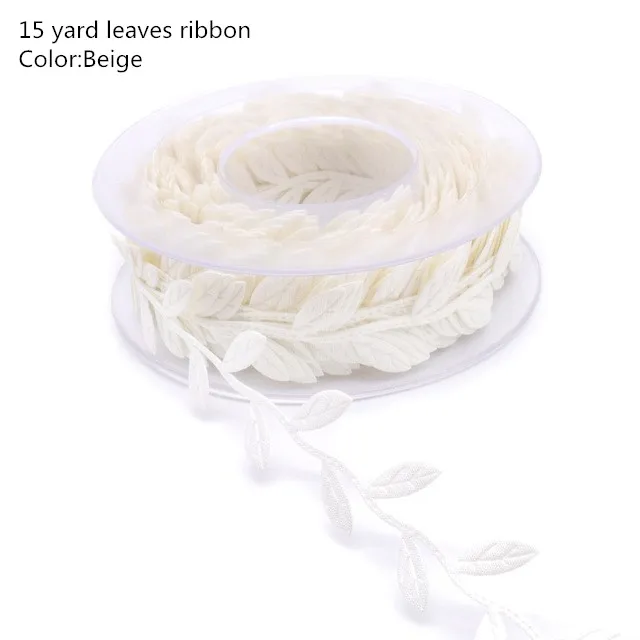 15 Yard Beige 1 ярд имитация зеленых листьев плетение пеньковая веревка DIY Свадьба День рождения свадебное украшение из ротанга подарочная упаковка букета веревка 5 мм - Цвет: 15 Yard Beige