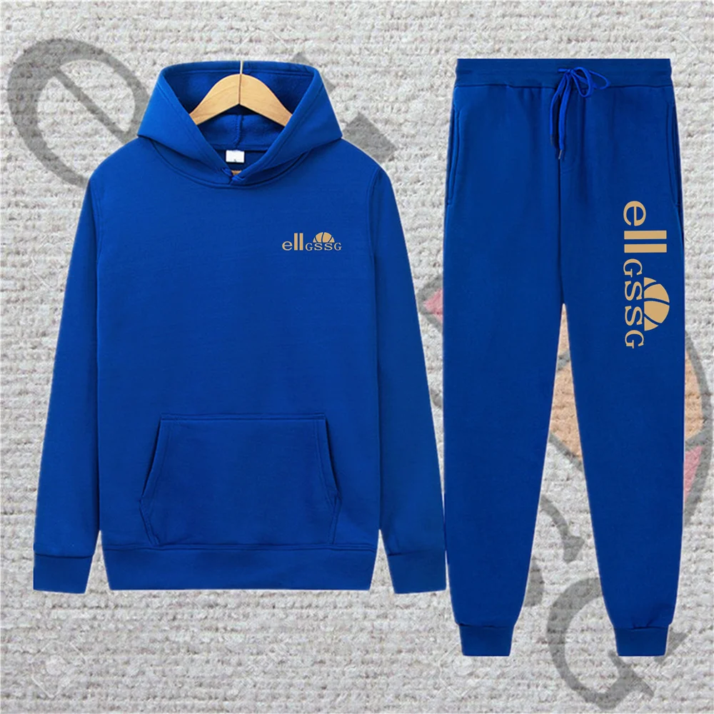 

Men's sweatshirt suit winter thick men's casual warm sportswear men's thick slim fit suit