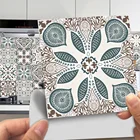 Матовая наклейка в стиле ретро, водонепроницаемая Нескользящая декоративная пленка для плиткипола в кухне, ванной, ПВХ