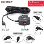 XCGaoon 24 часа в автомобиле OBD Hardwire комплект с мини Mico USB порт 5V 3A зарядный кабель для XiaoMi 70Mai YI 360 видеорегистратор DVR