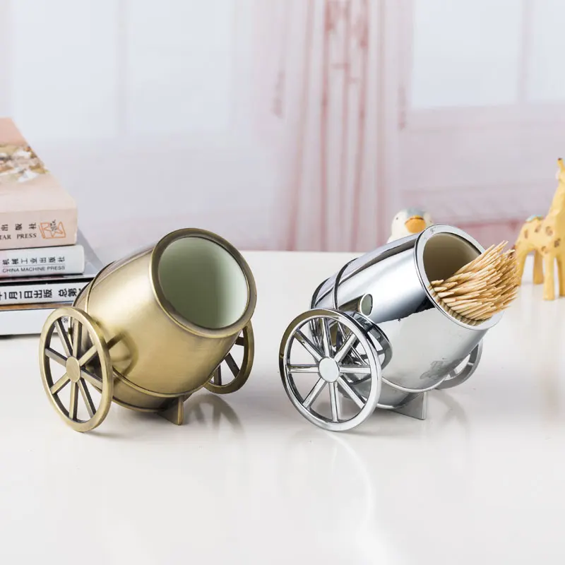 

Toothpick Holder Cannon Metal Toothpick box Toothpick Case Table decoration for home bar hotel