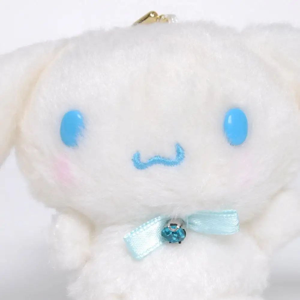 10 см кавайная Sanrioed аниме Cinnamoroll плюшевая игрушка маленькая белая собака подвеска