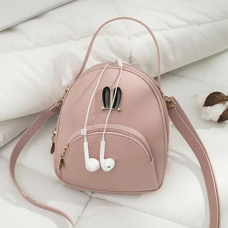 Женский Уличная мини рюкзак для девочек из искусственной кожи школьная сумка