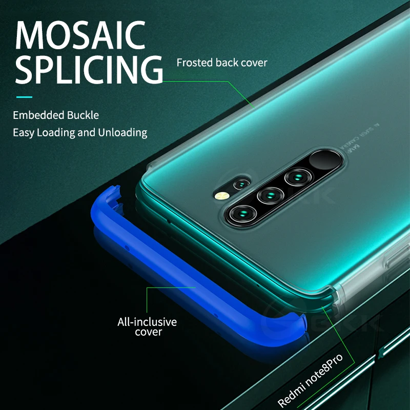 Чехол GKK для Xiaomi Redmi note 7 8 K20 K30 Pro прозрачный матовый Жесткий Mi A3 9T CC9e Pocophone X2 F2 pro |
