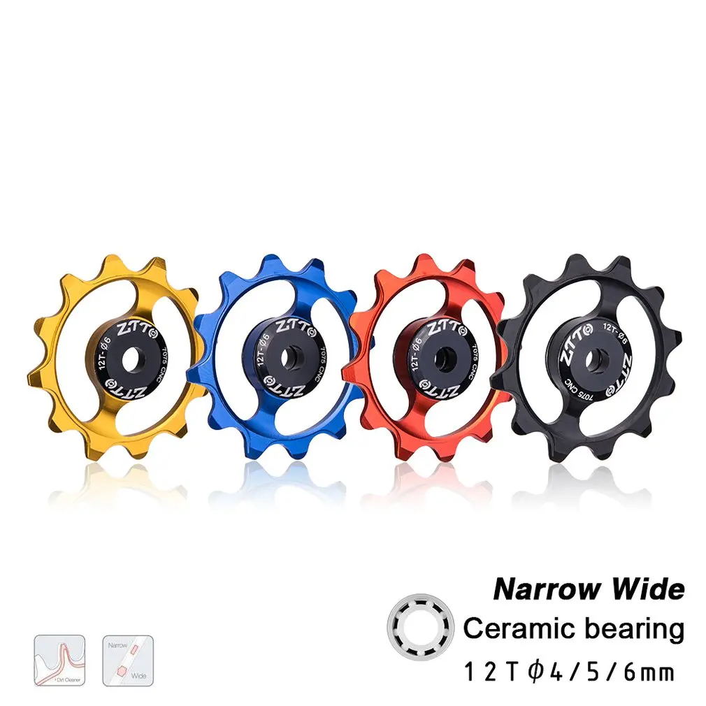 ZTTO 12T MTB велосипедный задний переключатель узкий широкий жокейный колесный