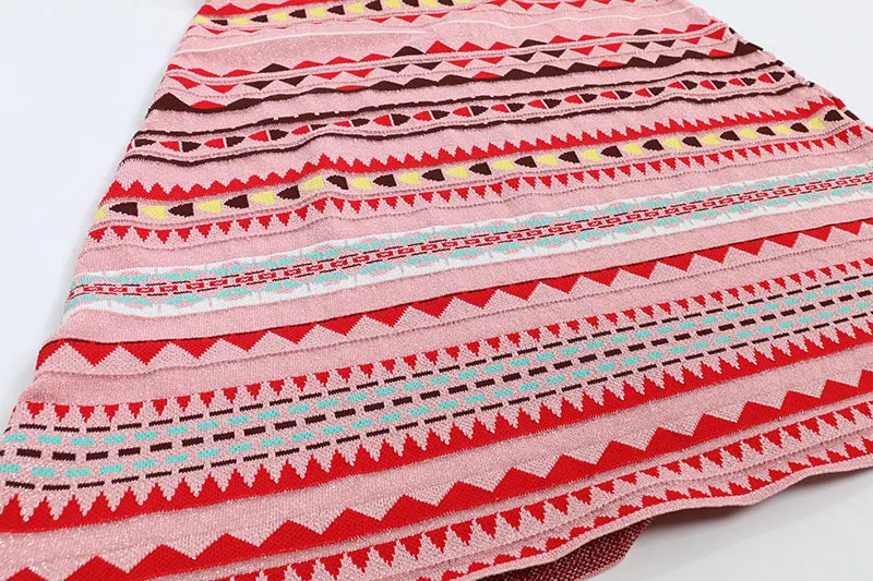 

Mid-Length Pink Knitted Vest Dress 2021 Spring Summer New Women's Pullover Gold Thread Wooden Ear Stitching Casual Dresses