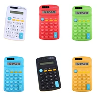 h05b fashion multi color calculator palm size 8 digit large lcd display school student desktop accounting office calculators